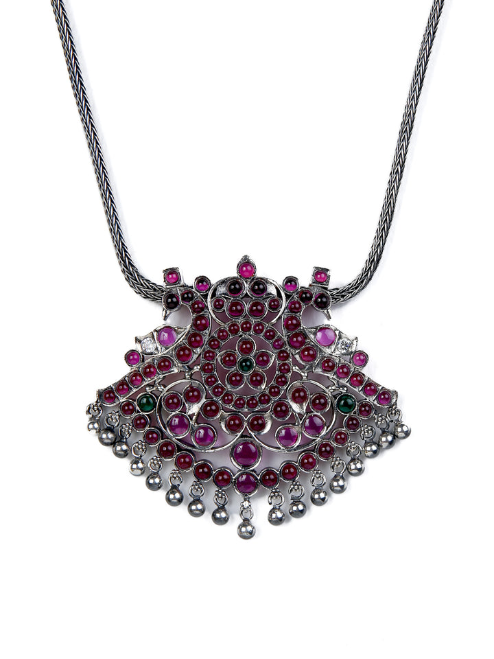 Januja Necklace - 925 oxidized silver