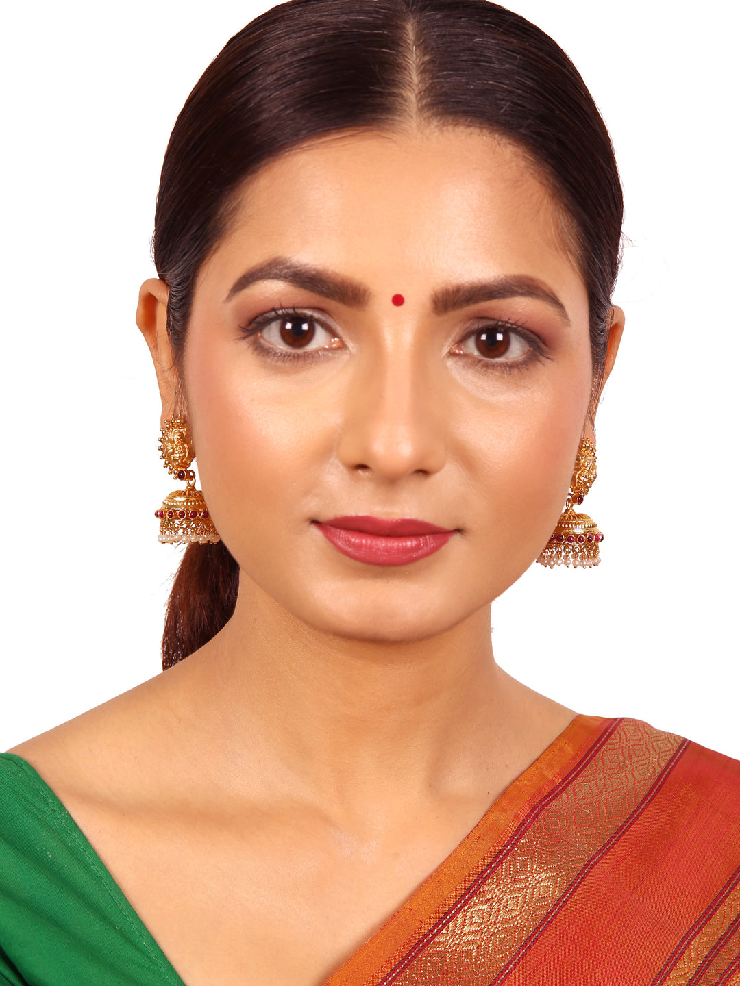 Janvi Jhumka Earring - 925 silver gold polish