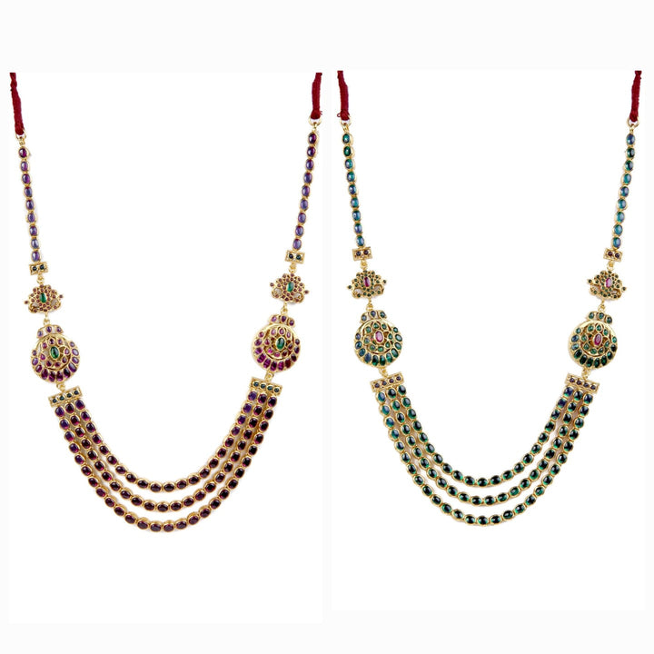 Jaya reversible necklace - 925 silver gold polish