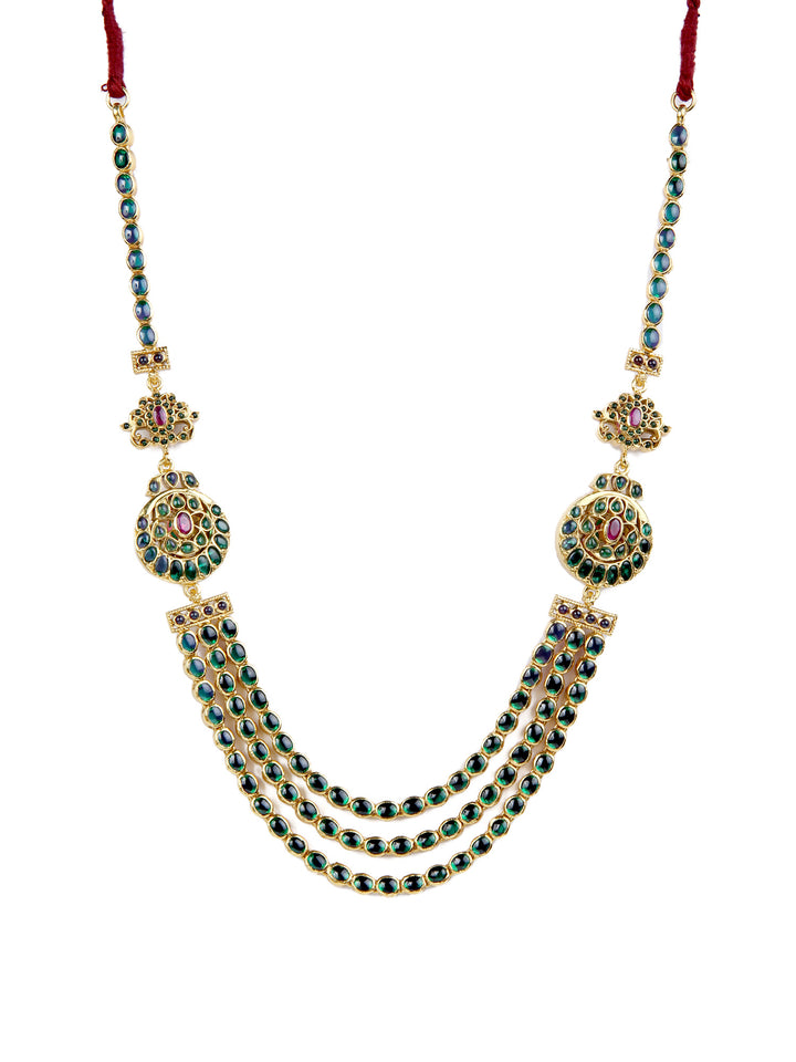Jaya reversible necklace - 925 silver gold polish
