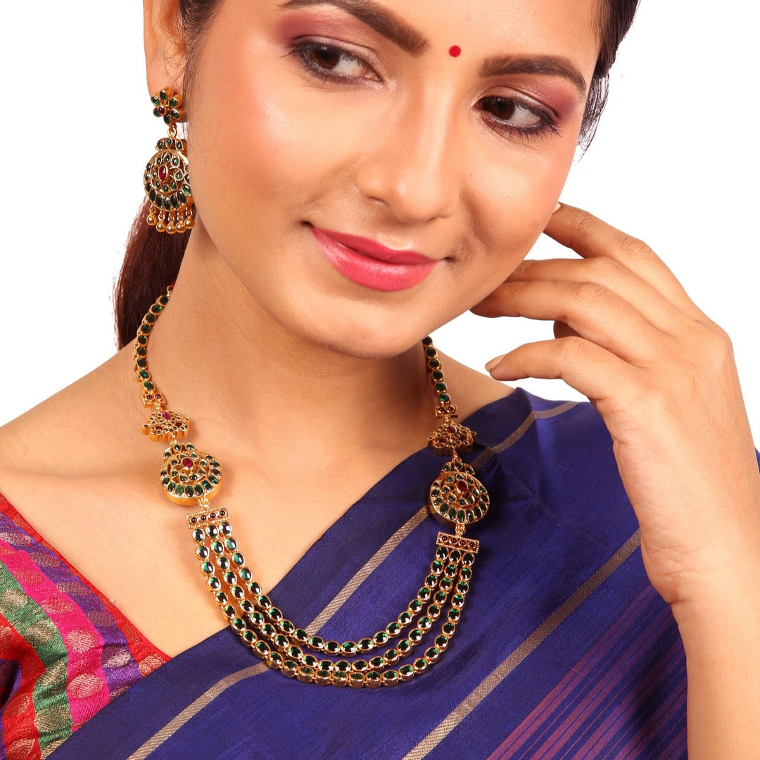 Jaya reversible necklace - 925 silver gold polish