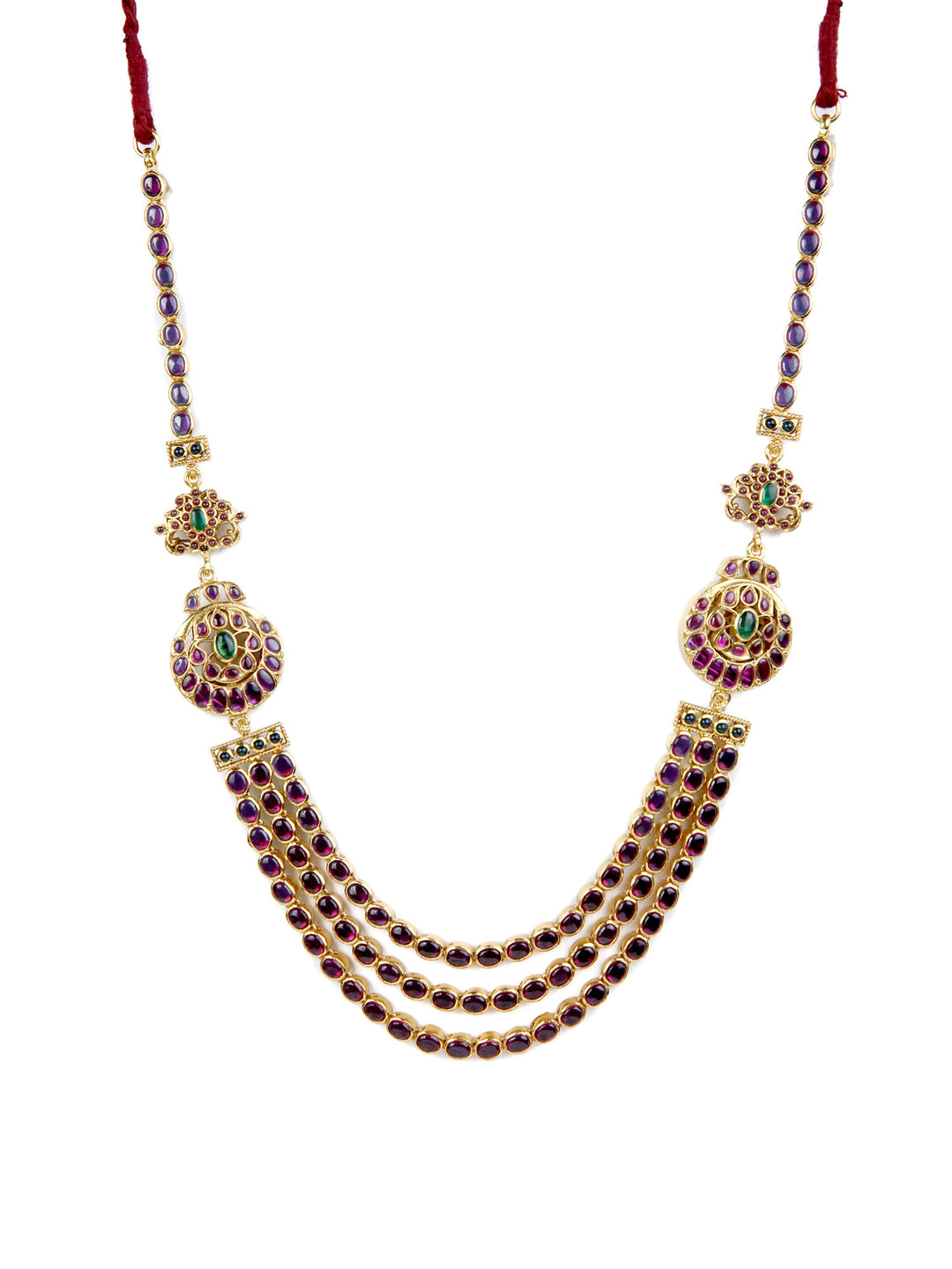 Jaya reversible necklace - 925 silver gold polish