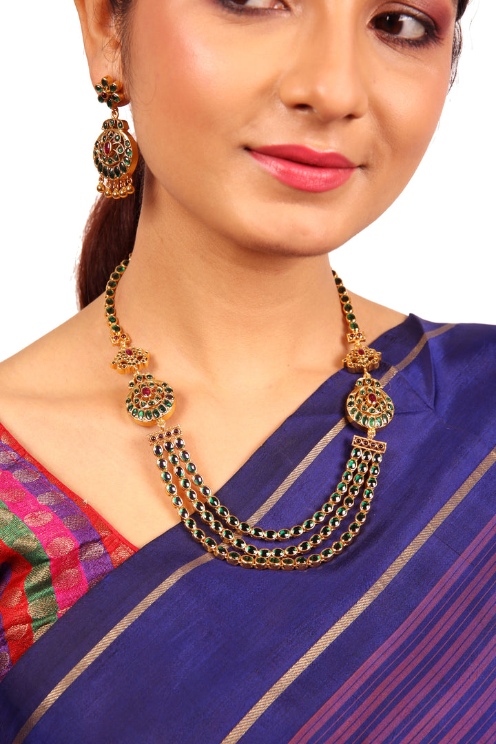 Jaya reversible necklace - 925 silver gold polish