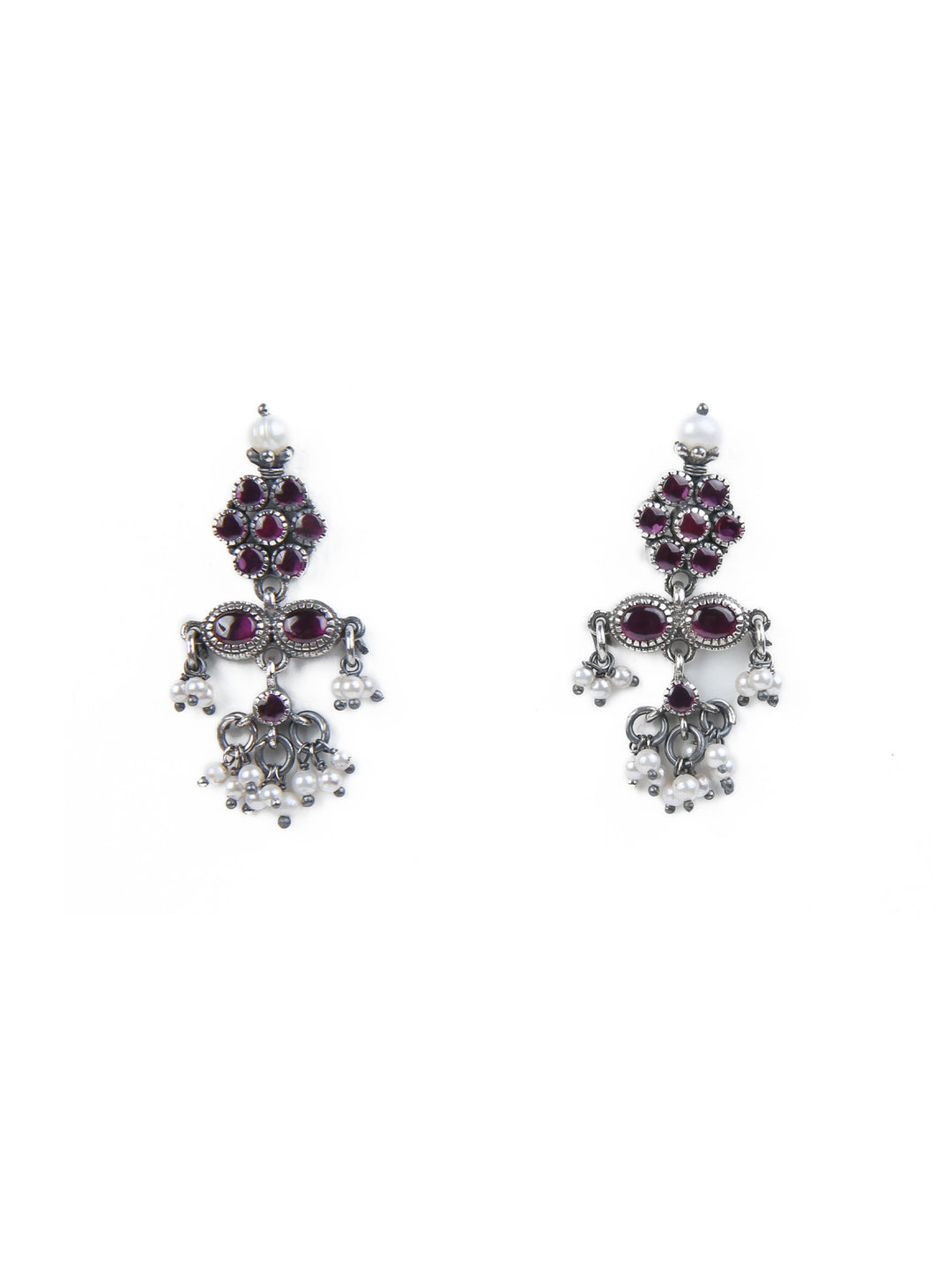 Jiya Necklace - 925 oxidized silver