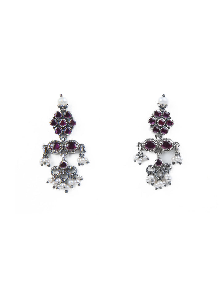 Jiya Necklace - 925 oxidized silver