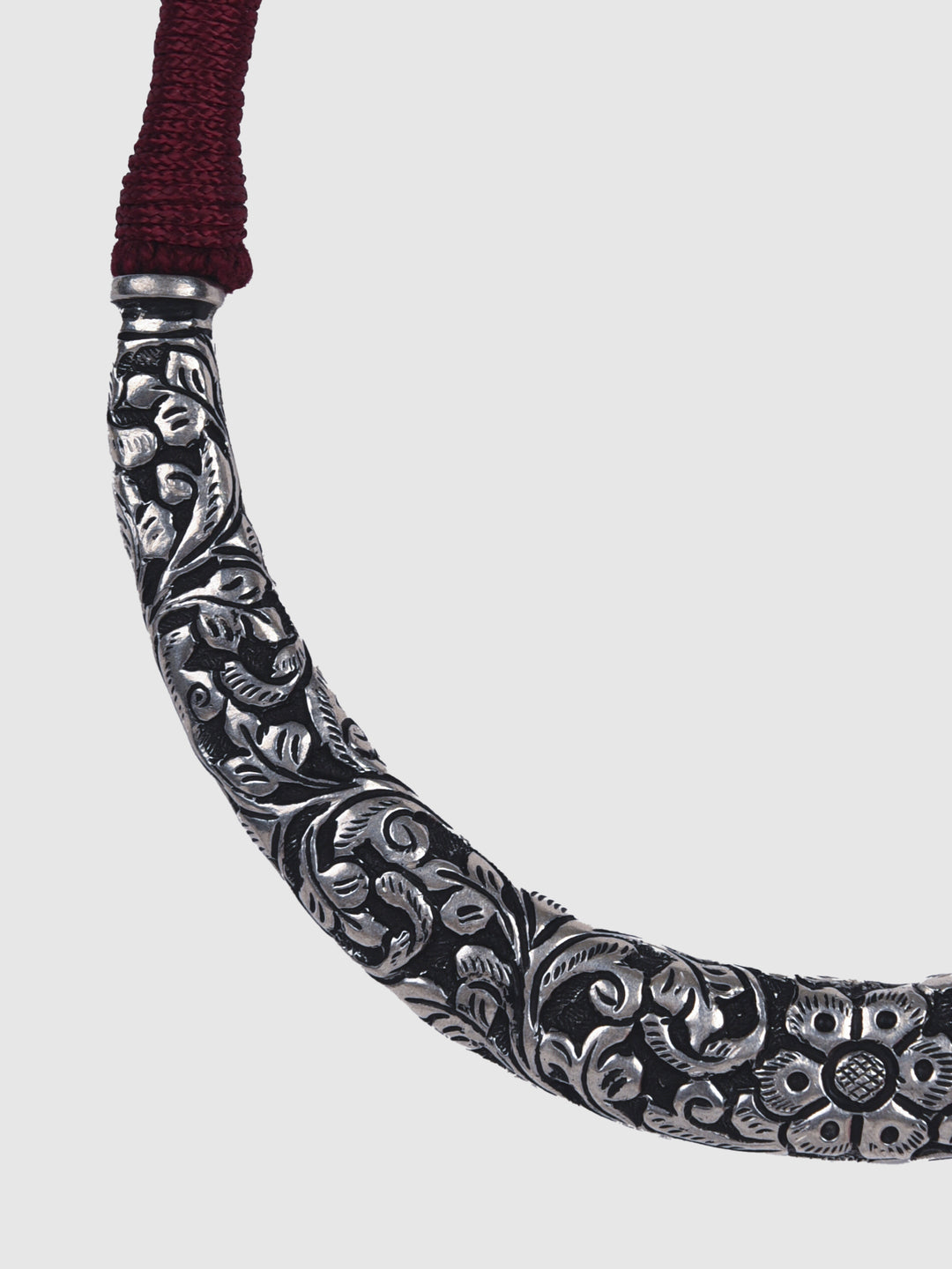 Jiya hasli necklace - 925 silver oxidized