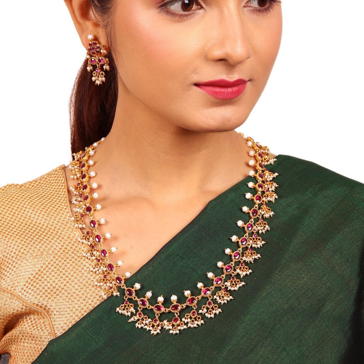 Kaamika Necklace - 925 silver gold polish