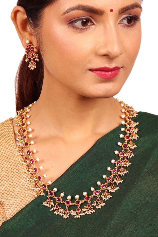 Kaamika Necklace - 925 silver gold polish