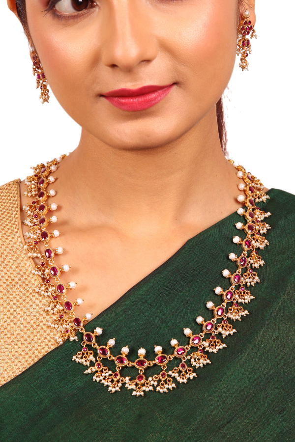 Kaamika Necklace - 925 silver gold polish