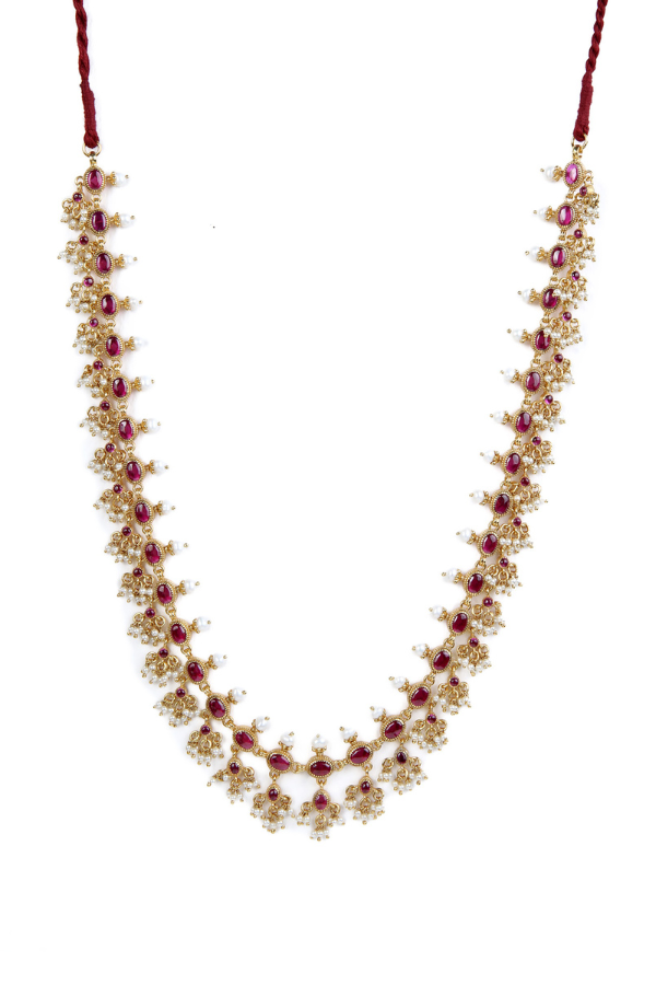 Kaamika Necklace - 925 silver gold polish