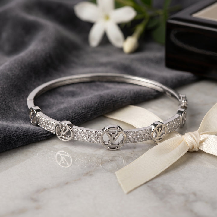 Inspired Luxury Silver Bangle