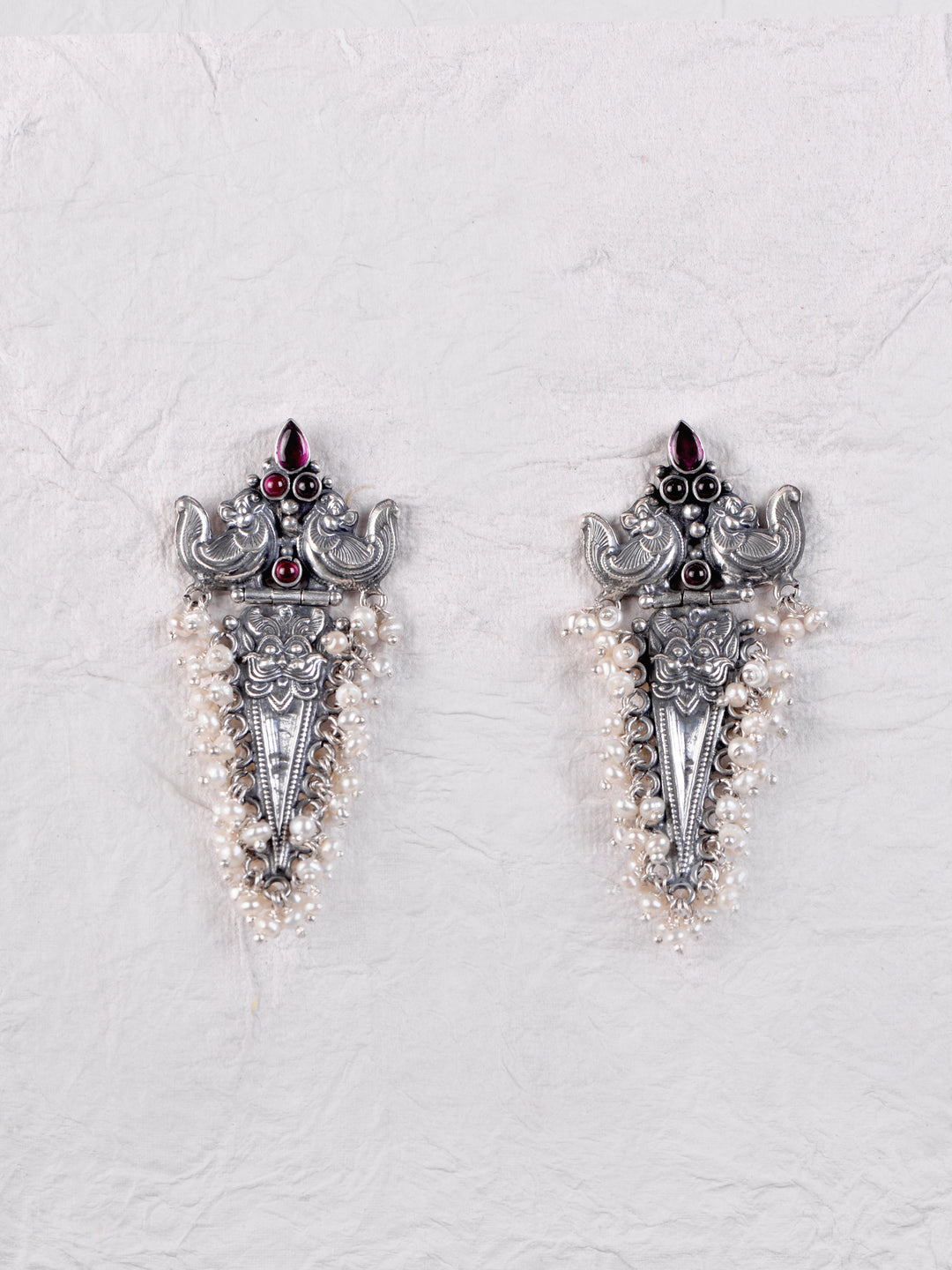 Kadambari Necklace - 925 oxidized silver