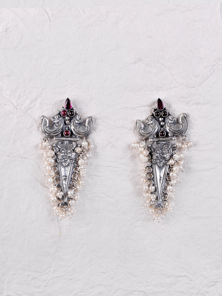 Kadambari Necklace - 925 oxidized silver
