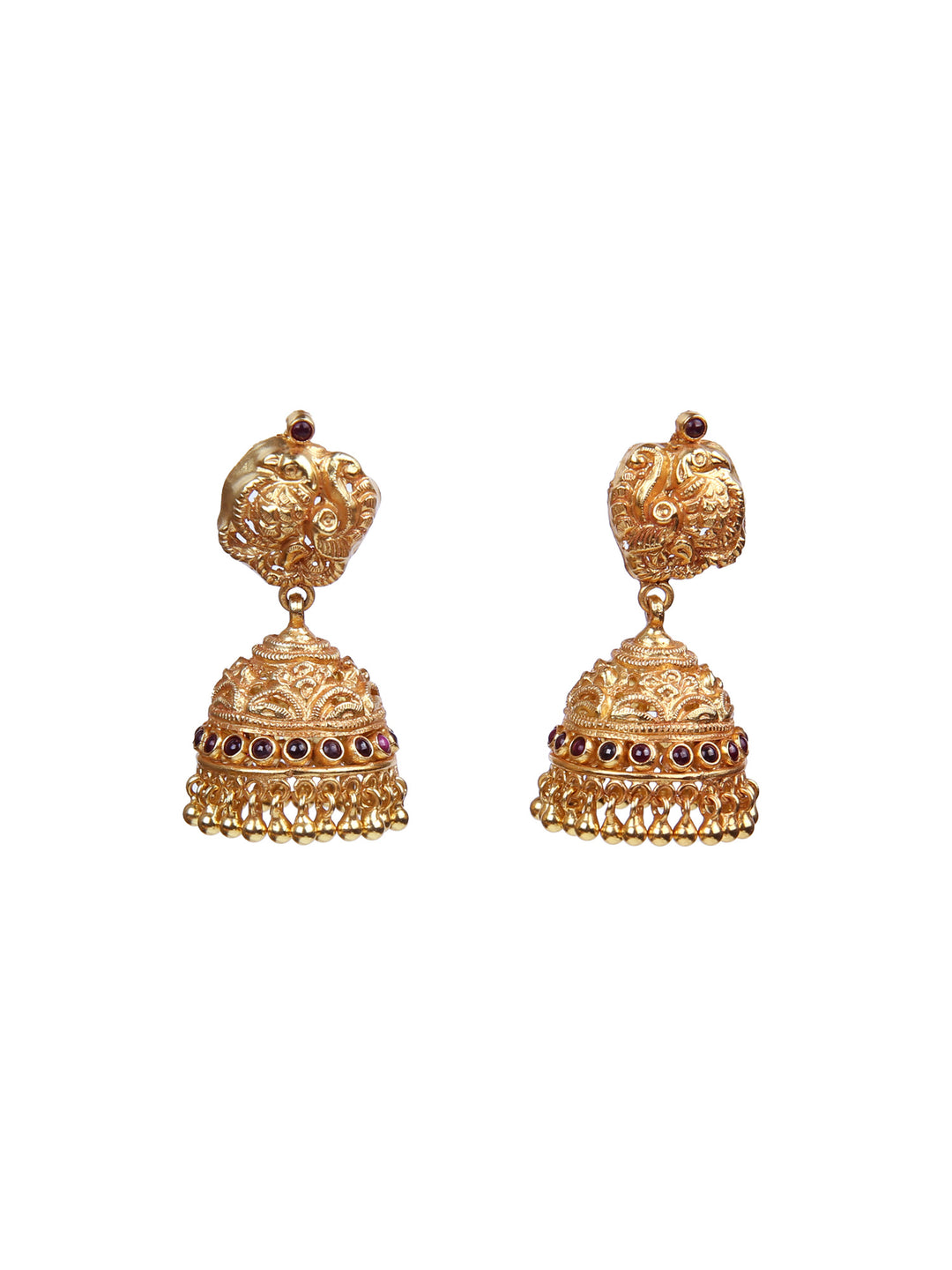 Kamalam Jhumka - 925 silver gold polish
