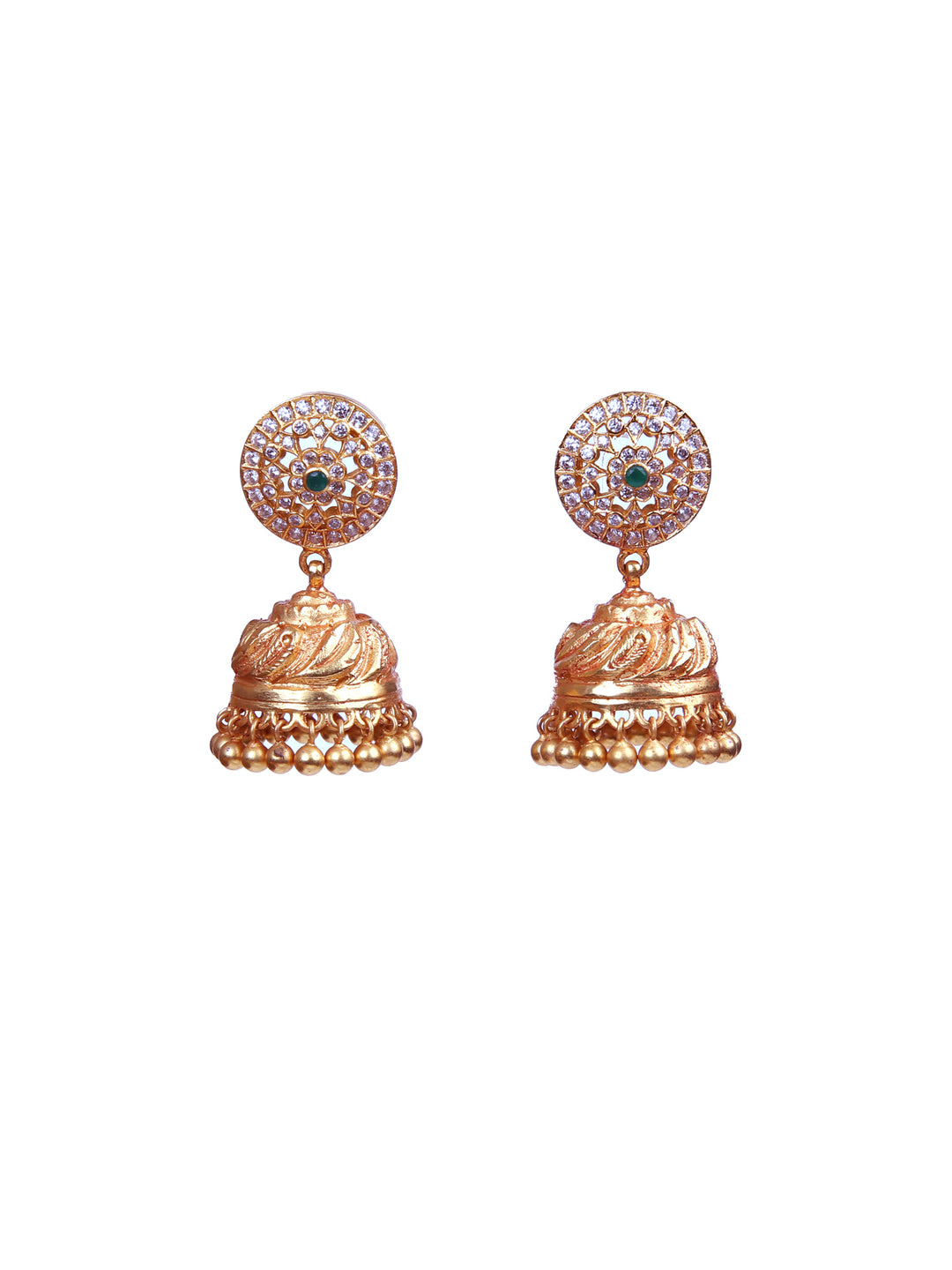 Kamalika Jhumka - 925 silver gold polish