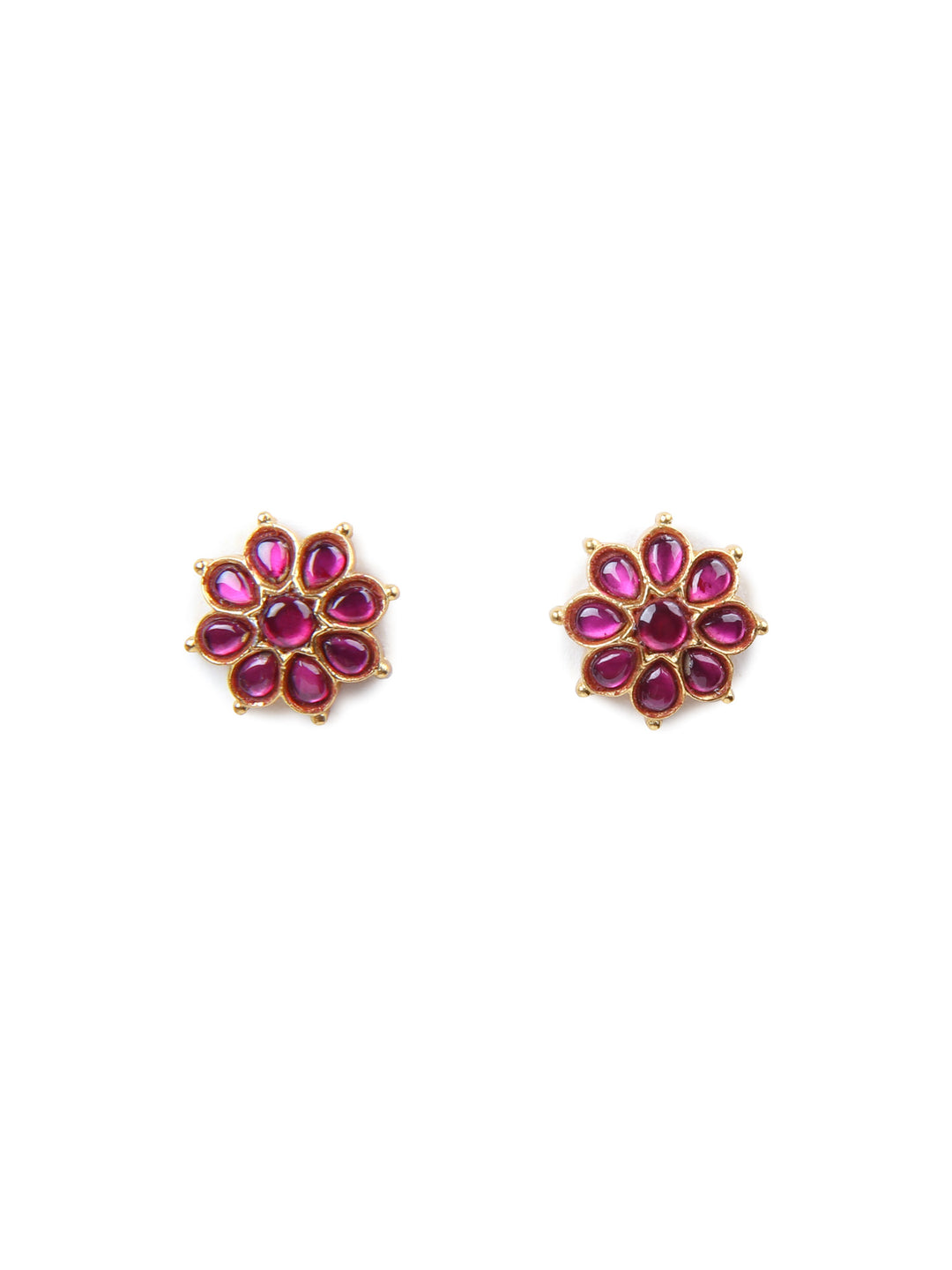 Kashvi Stud - 925 silver gold polish