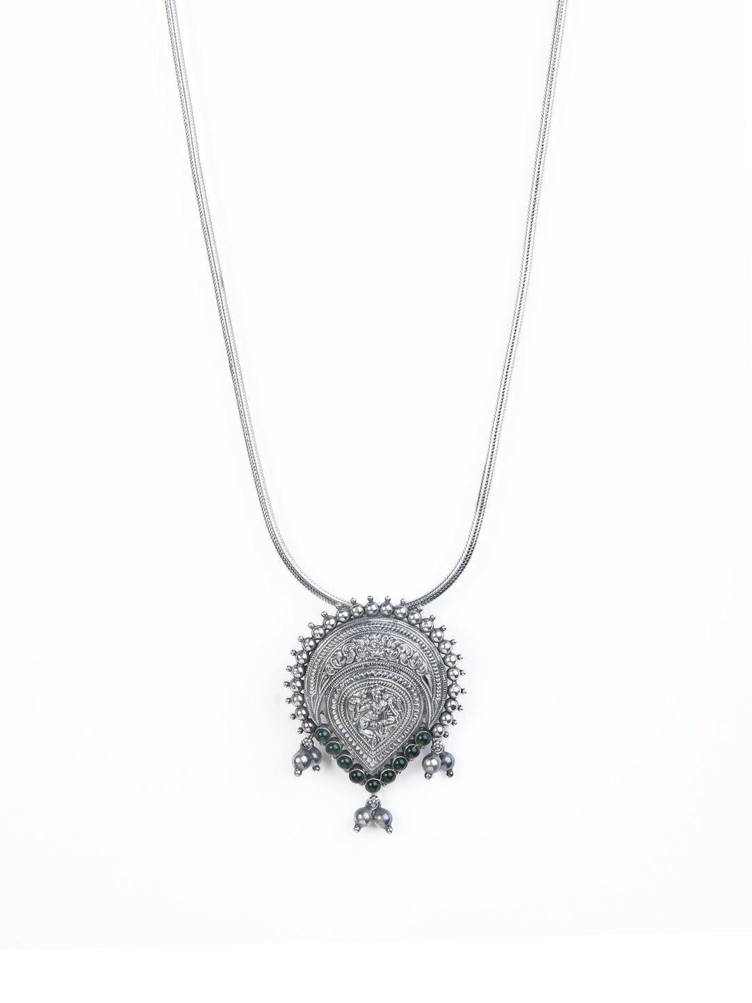 Kayal Necklace - 925 oxidized silver