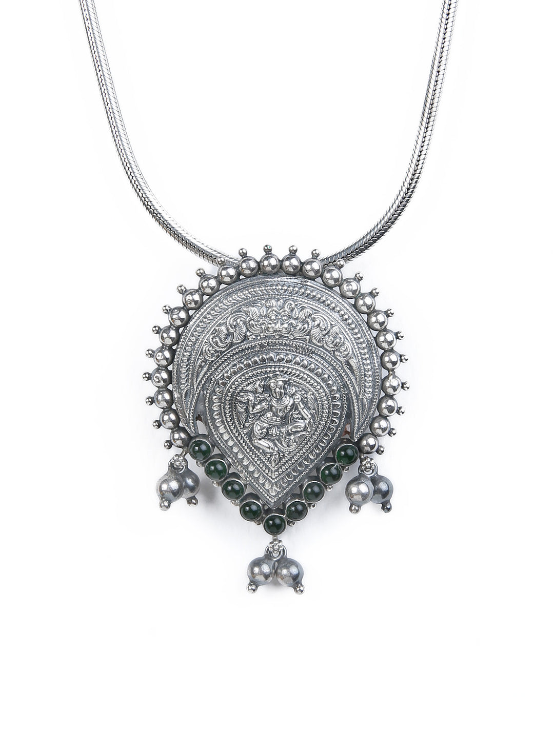 Kayal Necklace - 925 oxidized silver