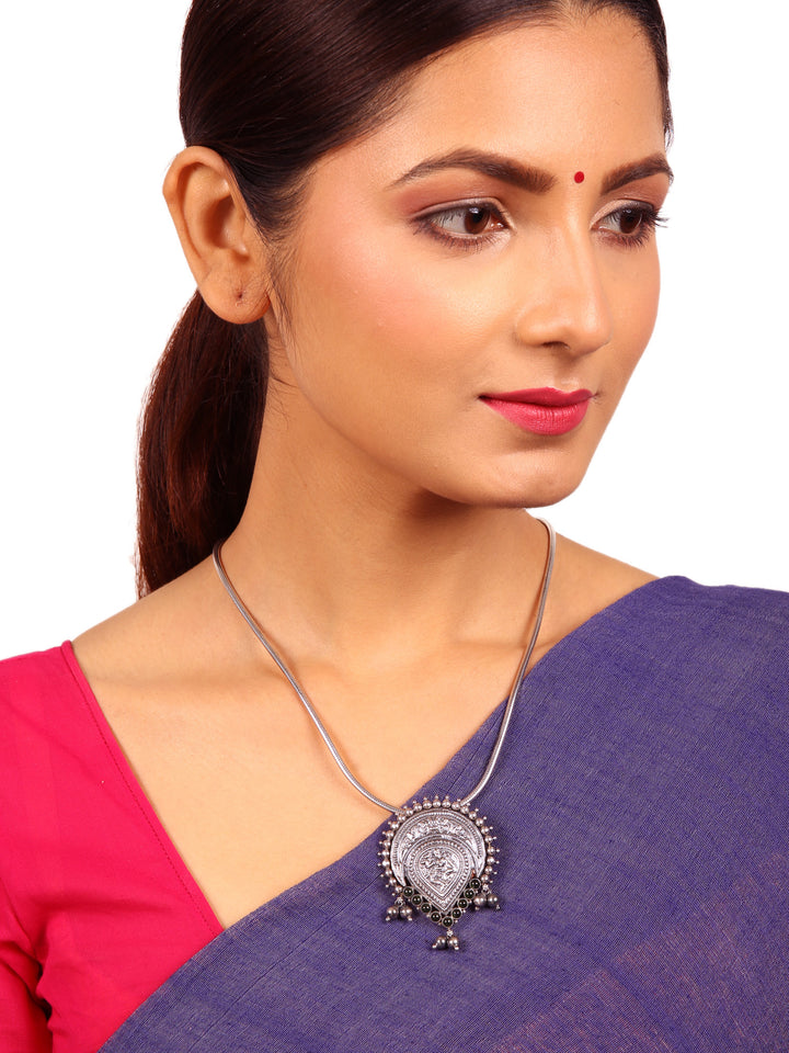 Kayal Necklace - 925 oxidized silver