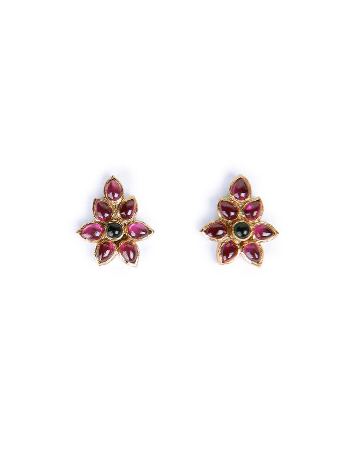 Keya Stud - 925 silver gold polish