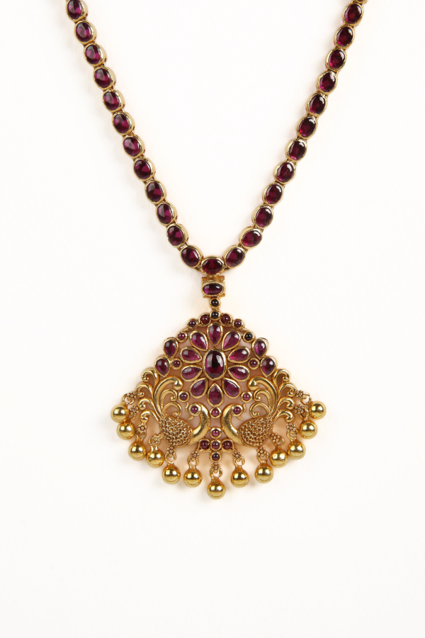 Kritvi Necklace - 925 silver gold polish