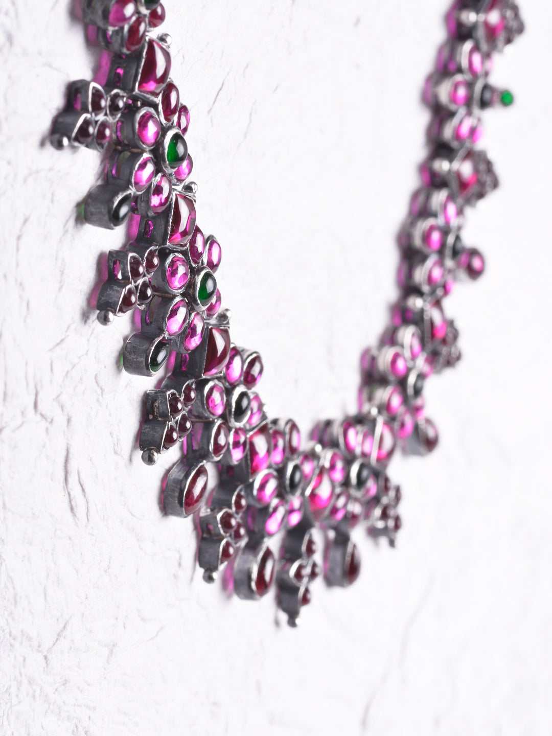 Kundavai Necklace - 925 oxidized silver