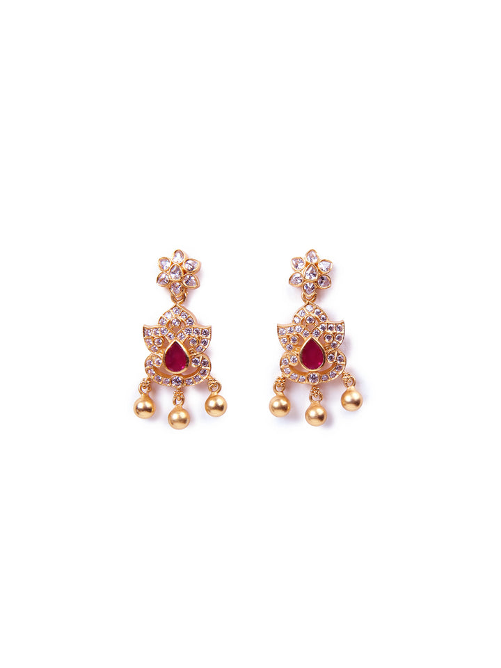 Mahi Earring - 925 silver gold polish
