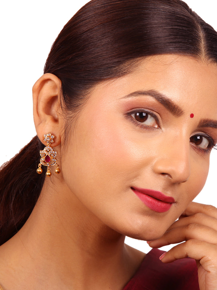 Mahi Earring - 925 silver gold polish