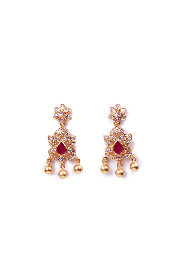 Mahi Earring - 925 silver gold polish