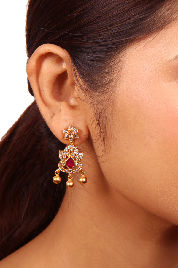 Mahi Earring - 925 silver gold polish