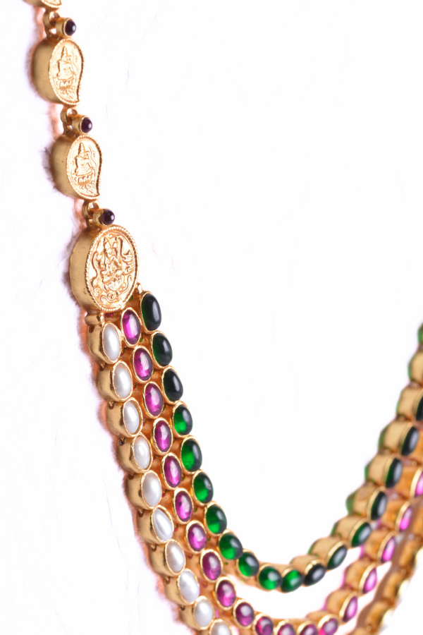 Mahima Necklace - 925 silver gold polish
