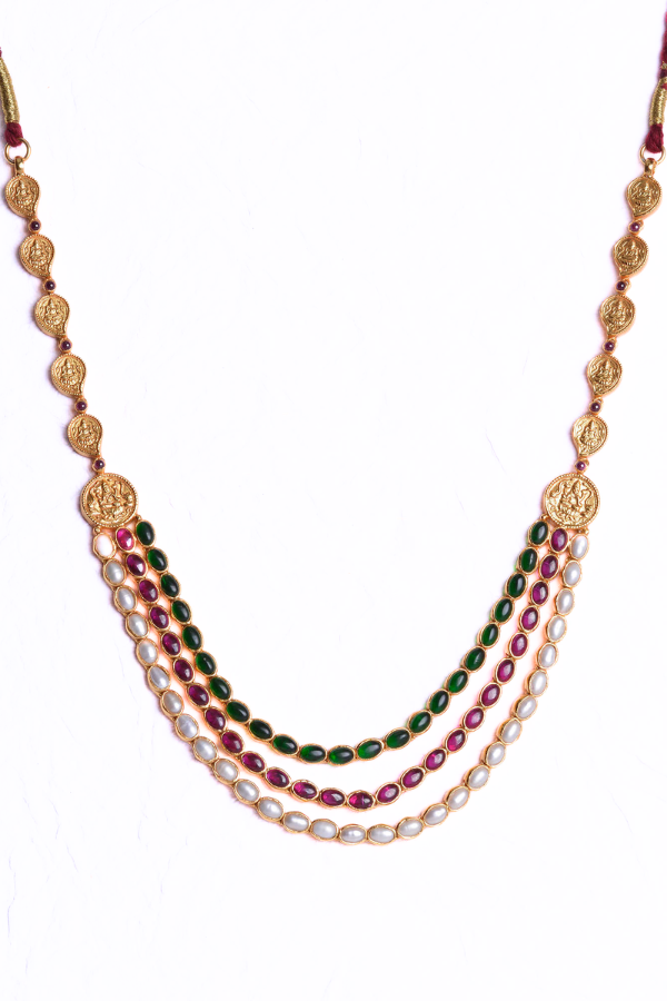 Mahima Necklace - 925 silver gold polish