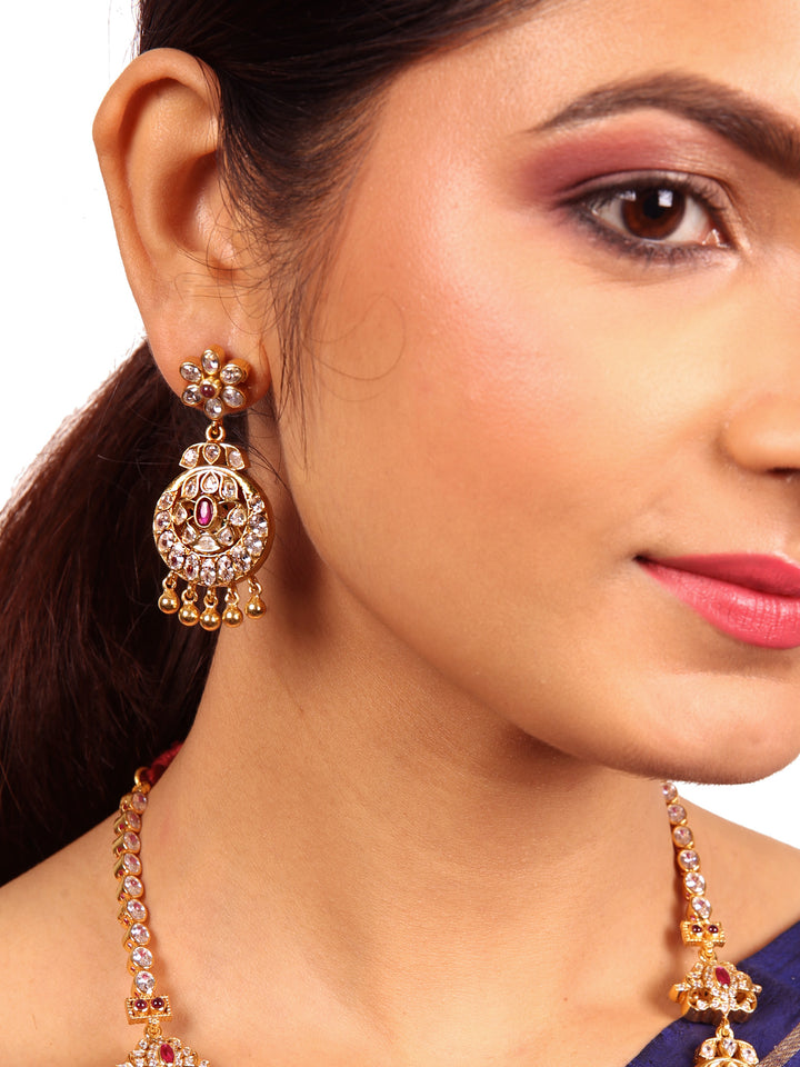 Malavika Reversible Necklace - 925 silver gold polish