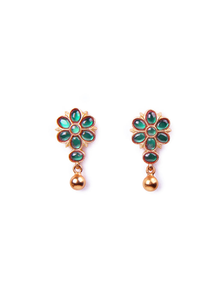 Malti stud - 925 silver gold polish