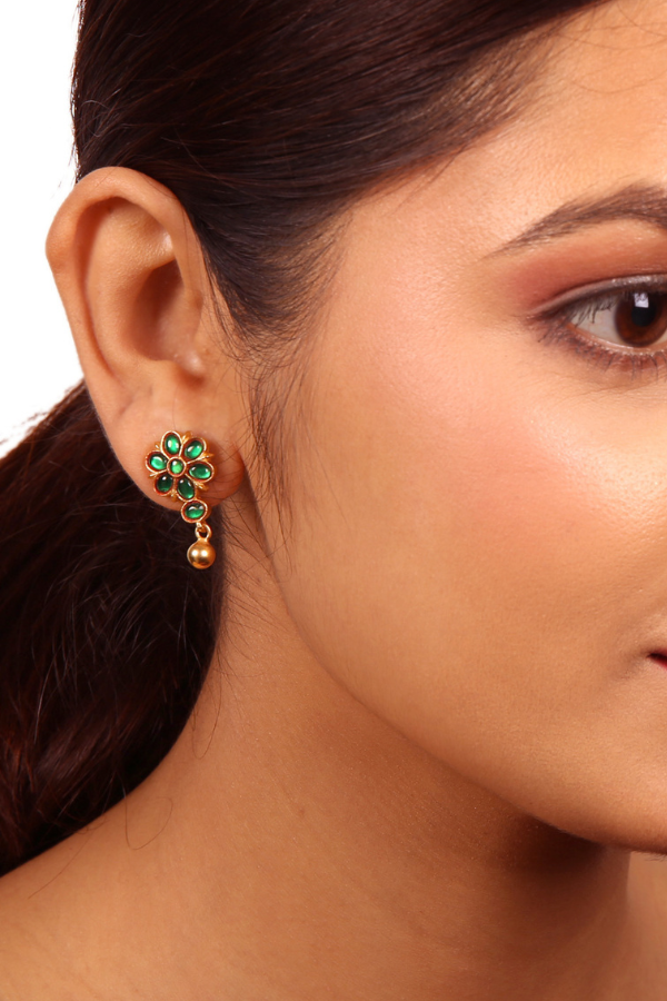 Malti stud - 925 silver gold polish