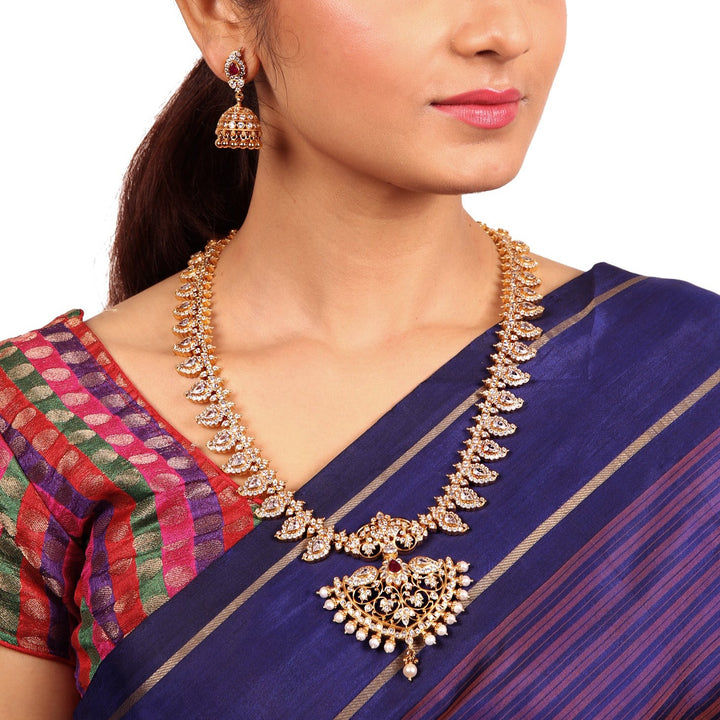 Mango Malai Necklace - 925 silver gold polish