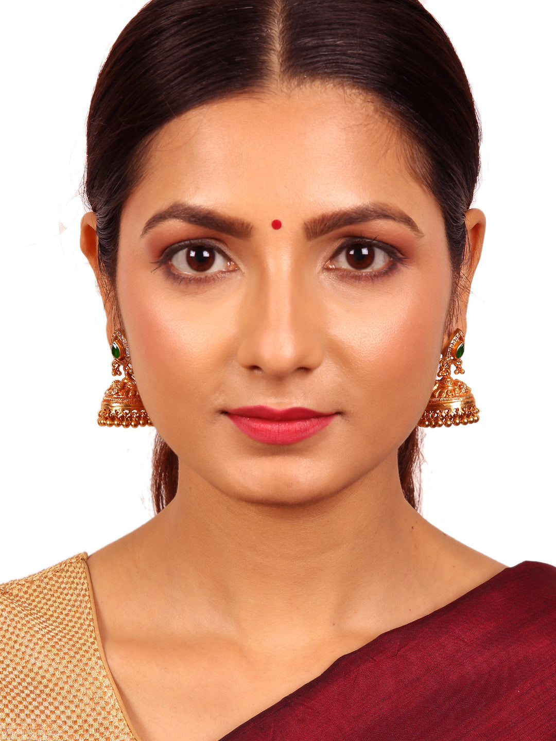 Mansi Jhumka Earring- 925 silver gold polish