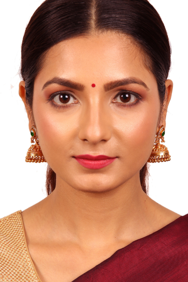 Mansi Jhumka Earring- 925 silver gold polish