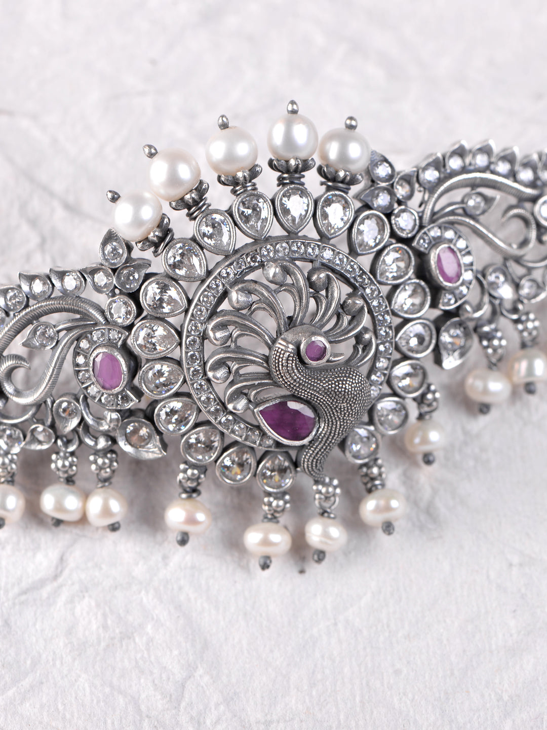 Manya Necklace - 925 oxidized silver