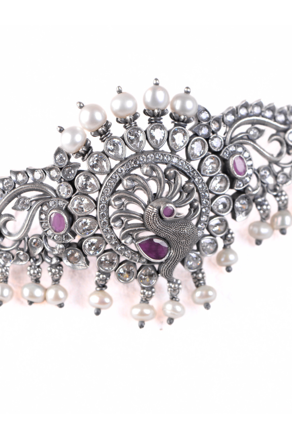 Manya Necklace - 925 oxidized silver