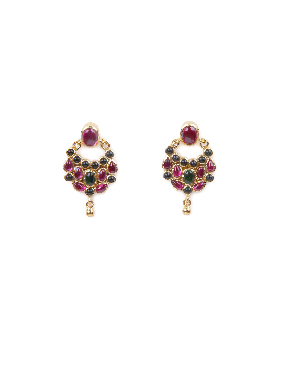 Mini Chaandbali Earring - 925 silver gold polish