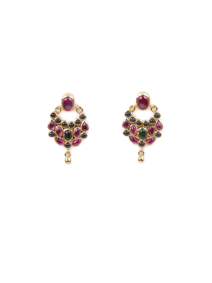 Mini Chaandbali Earring - 925 silver gold polish
