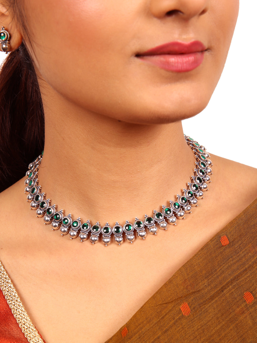 Mitra Necklace - 925 oxidized silver