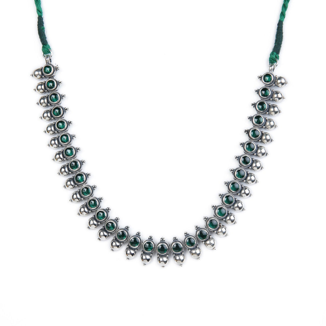 Mitra Necklace - 925 oxidized silver