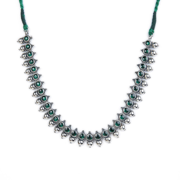 Mitra Necklace - 925 oxidized silver