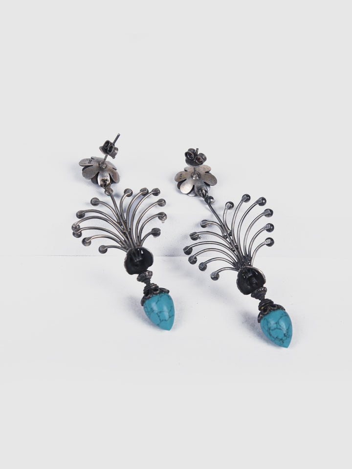 Mitu 925 silver oxidized earring