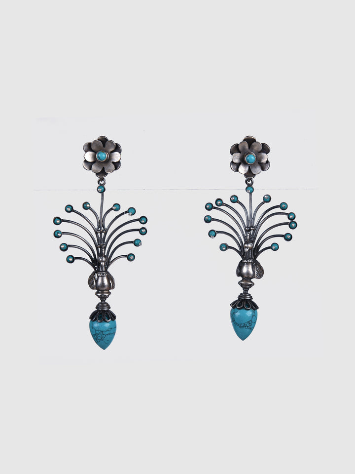 Mitu 925 silver oxidized earring