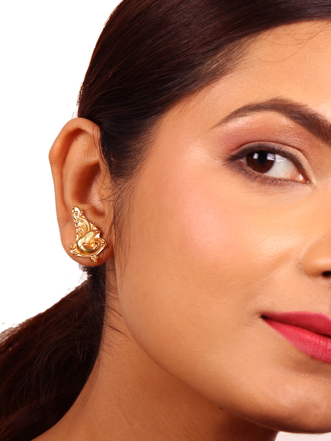 Monal Stud - 925 silver gold polish