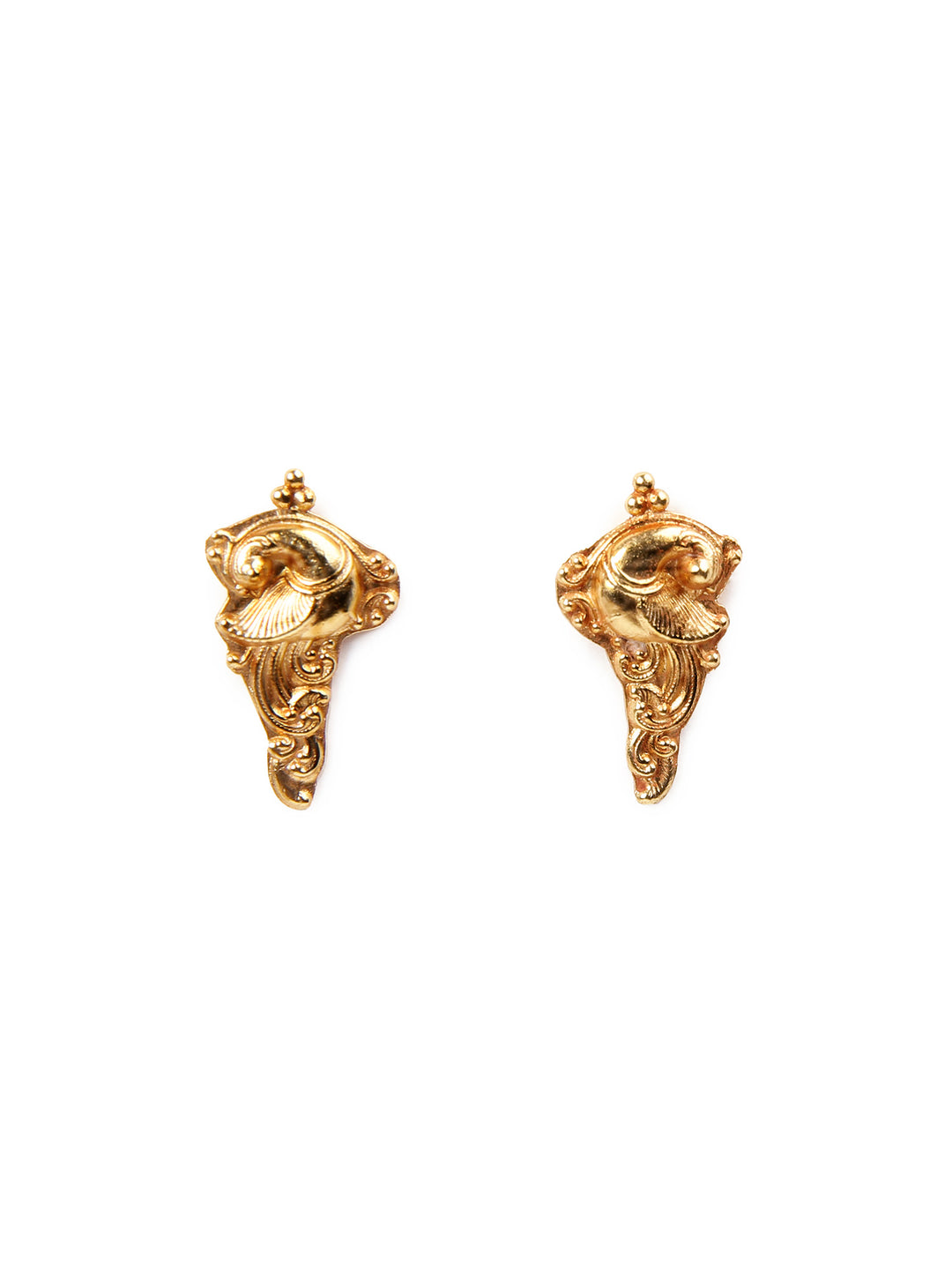 Monal Stud - 925 silver gold polish