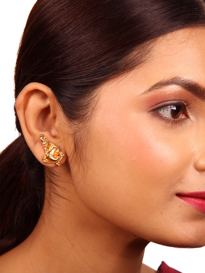 Monal Stud - 925 silver gold polish